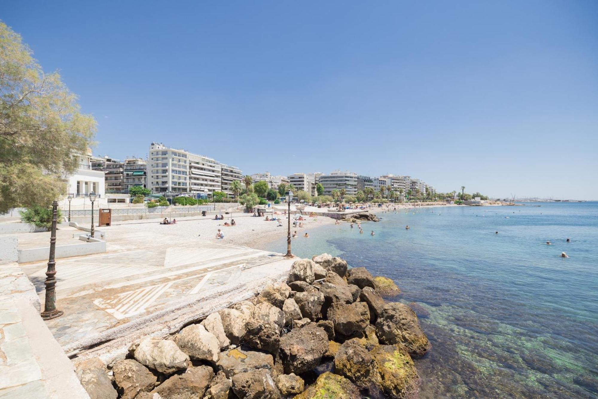 Athens Riviera, Seaview, Beachfront, Lux Apartment On Starbucks Building Экстерьер фото